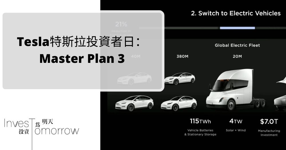 【美股Tesla】Tesla特斯拉投資者日：Master Plan 3